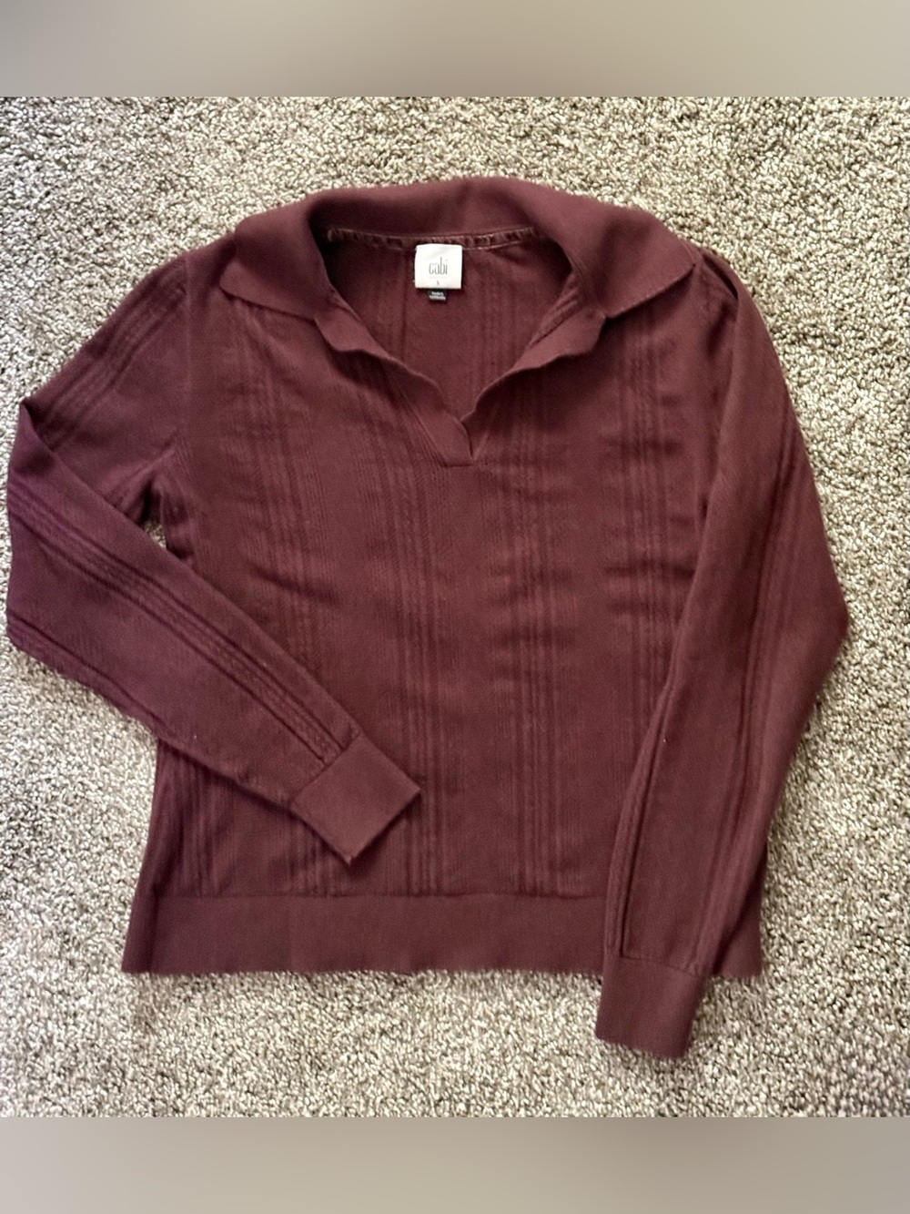 Cabi plum colored sweater